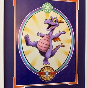 Disney Figment Imagination Institute EPCOT Framed & Matted Art Print
